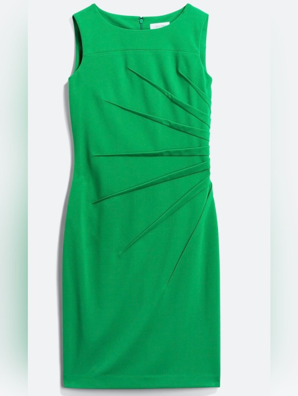 Calvin Klein "Melodie" Green Sleeveless Dress